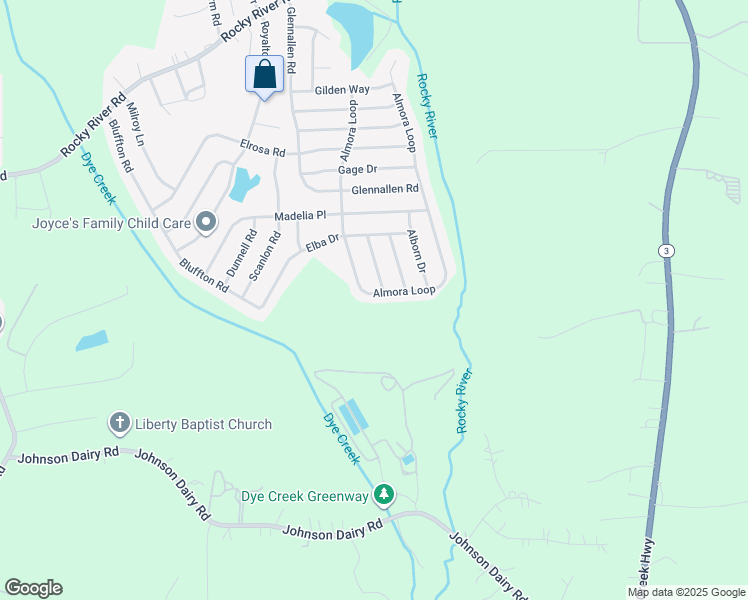 map of restaurants, bars, coffee shops, grocery stores, and more near 224 Almora Loop in Mooresville