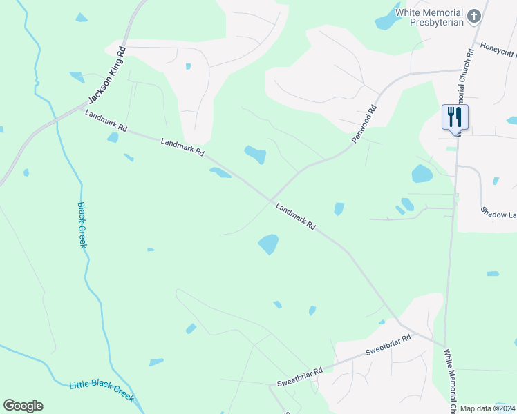 map of restaurants, bars, coffee shops, grocery stores, and more near 76 Circle G Lane in Johnston County