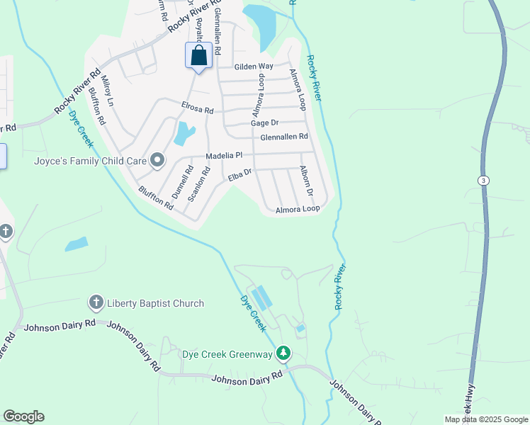 map of restaurants, bars, coffee shops, grocery stores, and more near 224 Almora Loop in Mooresville