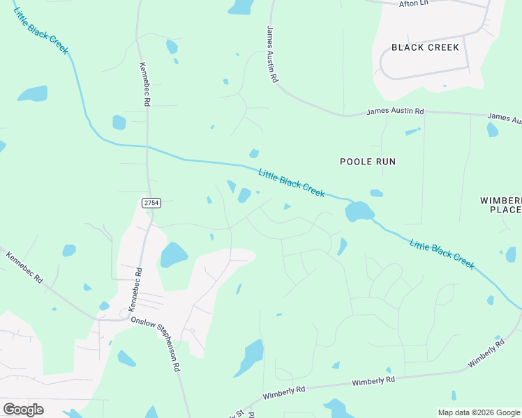 map of restaurants, bars, coffee shops, grocery stores, and more near 9245 Kennebec Road in Wake County
