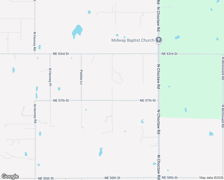 map of restaurants, bars, coffee shops, grocery stores, and more near 14534 Northeast 57th Street in Choctaw