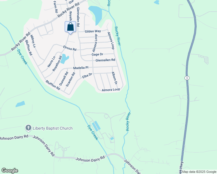 map of restaurants, bars, coffee shops, grocery stores, and more near 132 Renville Place in Mooresville