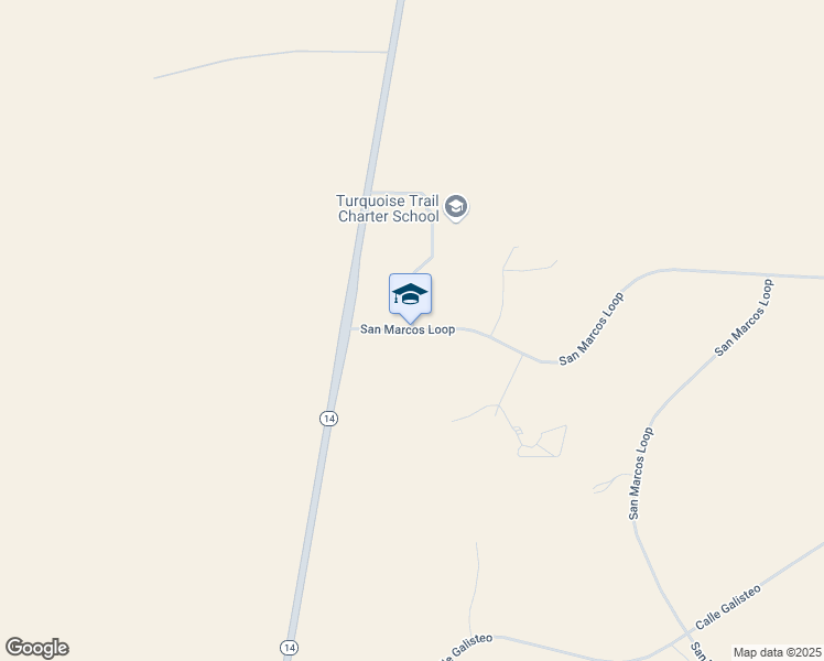 map of restaurants, bars, coffee shops, grocery stores, and more near 13 San Marcos Loop in Santa Fe