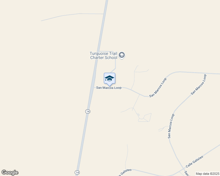 map of restaurants, bars, coffee shops, grocery stores, and more near 13 San Marcos Loop in Santa Fe