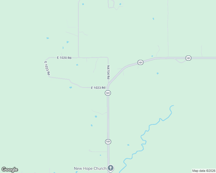map of restaurants, bars, coffee shops, grocery stores, and more near 471956 East 1023 Road in Muldrow