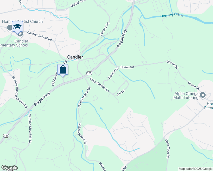 map of restaurants, bars, coffee shops, grocery stores, and more near 137 Carrion Lane in Candler
