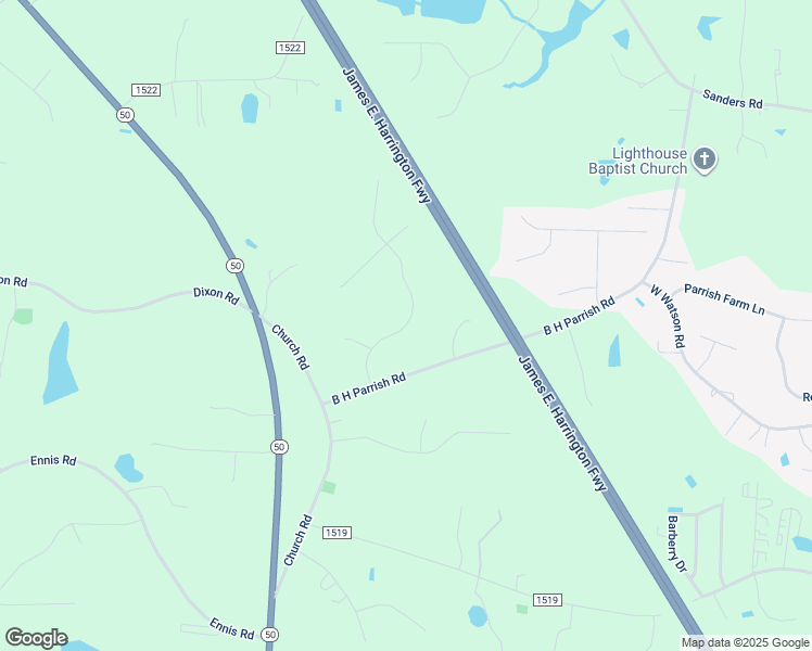 map of restaurants, bars, coffee shops, grocery stores, and more near 245 B H Parrish Road in Benson