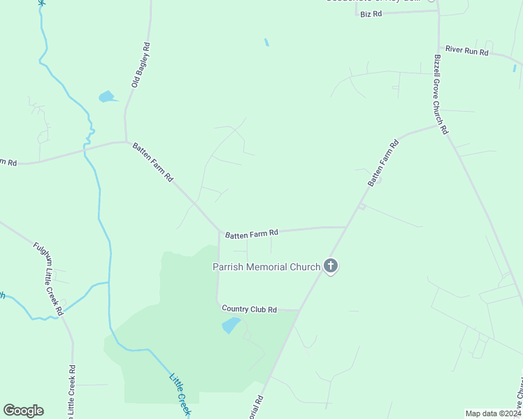 map of restaurants, bars, coffee shops, grocery stores, and more near 1620 Batten Farm Road in Selma