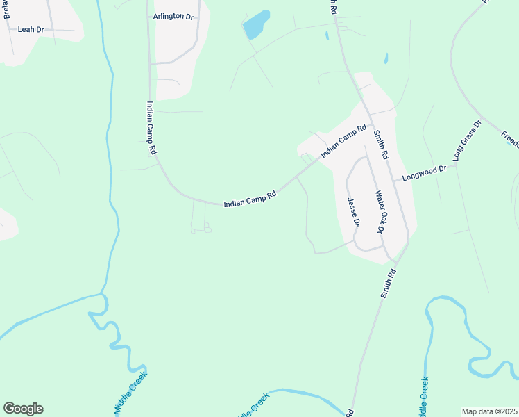 map of restaurants, bars, coffee shops, grocery stores, and more near 430 Indian Camp Road in Smithfield