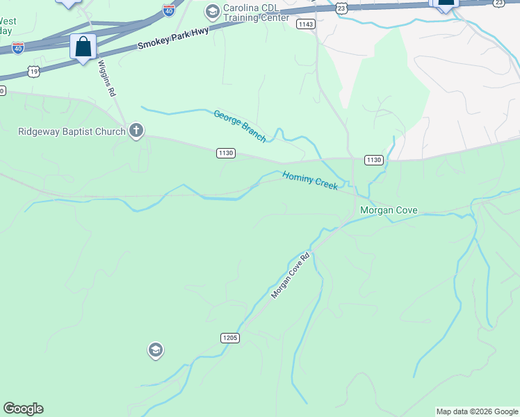 map of restaurants, bars, coffee shops, grocery stores, and more near 51 Swaying Pines Drive in Candler