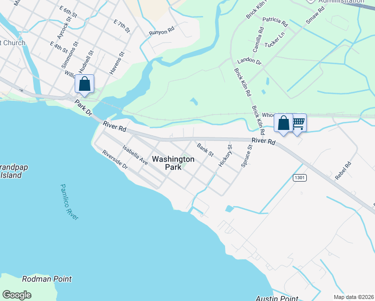 map of restaurants, bars, coffee shops, grocery stores, and more near 402 Walnut Street in Washington