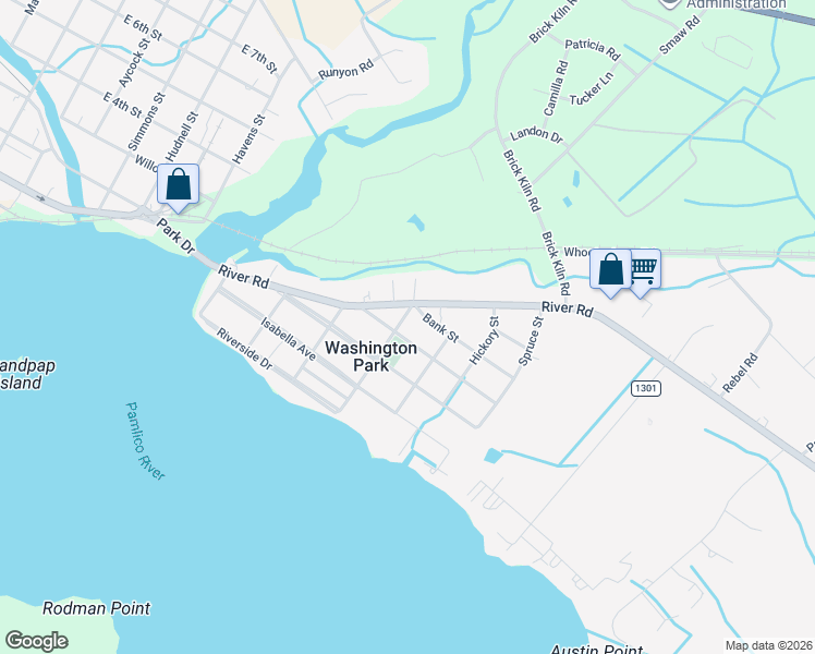 map of restaurants, bars, coffee shops, grocery stores, and more near 402 Walnut Street in Washington