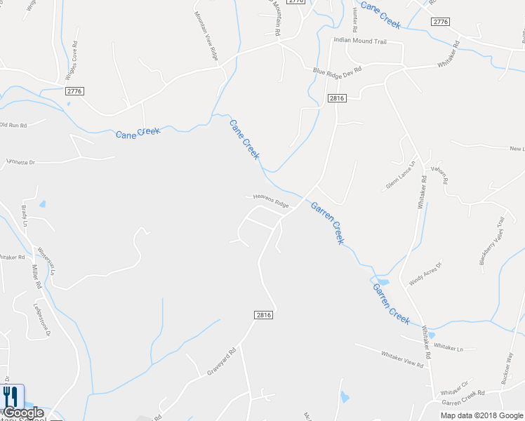 map of restaurants, bars, coffee shops, grocery stores, and more near 16 Nuthatch Court in Fairview