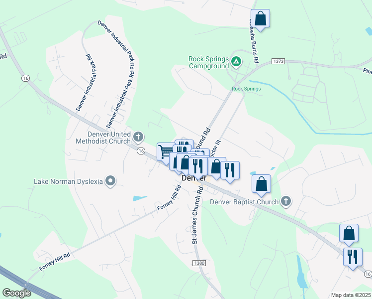 map of restaurants, bars, coffee shops, grocery stores, and more near 6503 Bellwood Lane in Denver