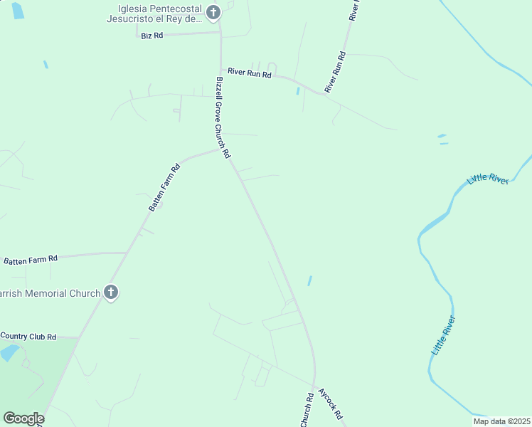 map of restaurants, bars, coffee shops, grocery stores, and more near 2089 Bizzell Grove Church Road in Selma