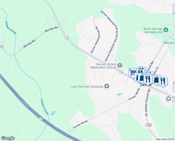map of restaurants, bars, coffee shops, grocery stores, and more near 3900 Wexford Lane in Denver
