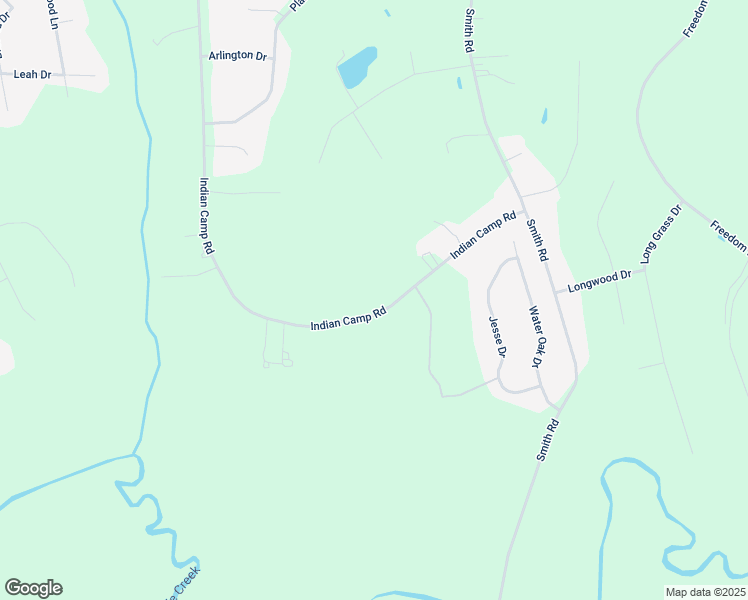 map of restaurants, bars, coffee shops, grocery stores, and more near 430 Indian Camp Road in Smithfield