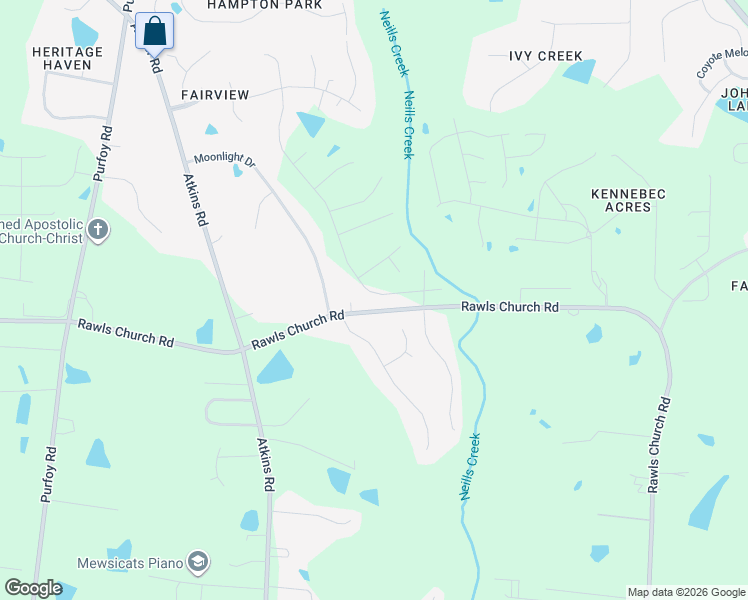 map of restaurants, bars, coffee shops, grocery stores, and more near 8752 Kenridge Lane in Fuquay-Varina