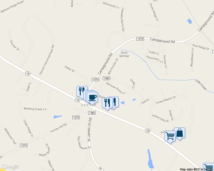 map of restaurants, bars, coffee shops, grocery stores, and more near 3952 Will Proctor Street in Denver