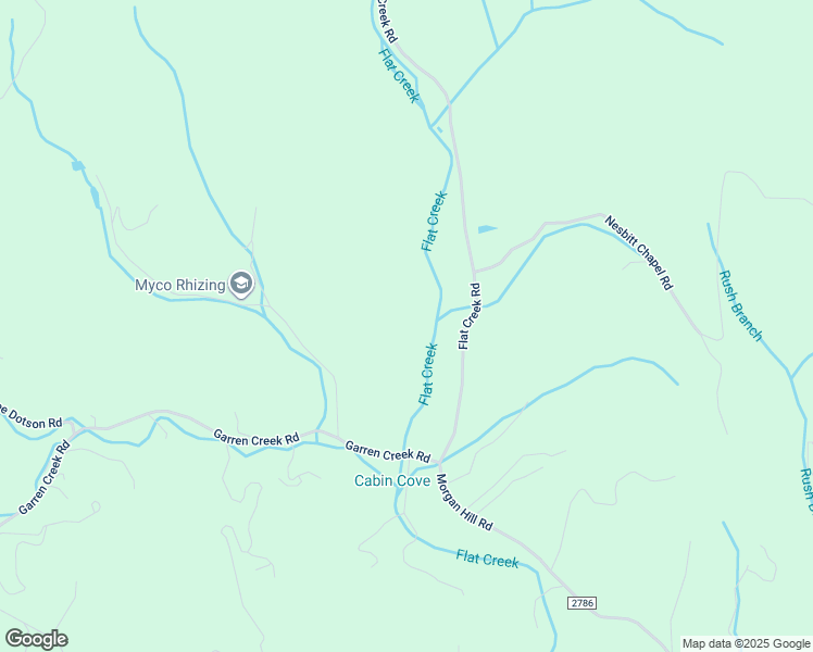 map of restaurants, bars, coffee shops, grocery stores, and more near 387 Flat Creek Road in Fairview