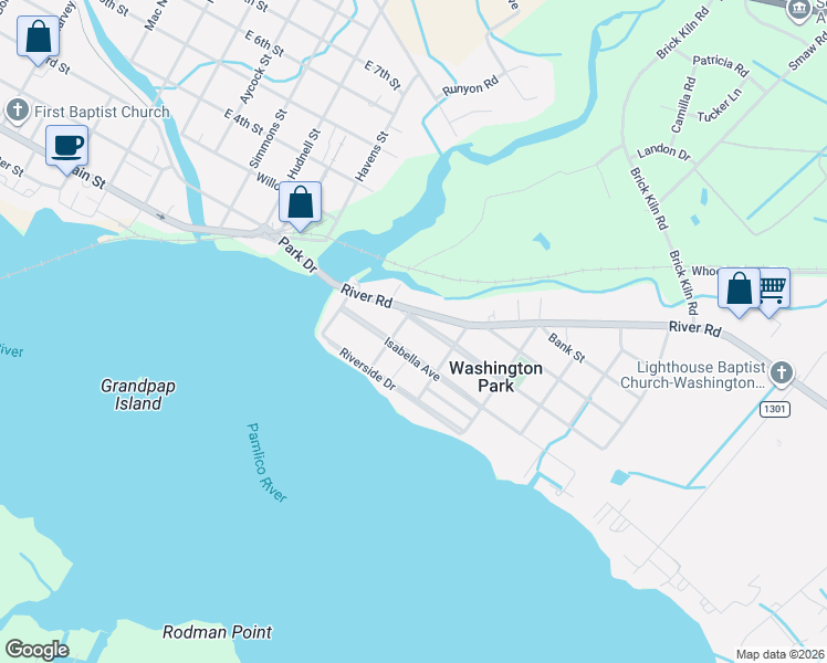 map of restaurants, bars, coffee shops, grocery stores, and more near 212 Isabella Avenue in Washington