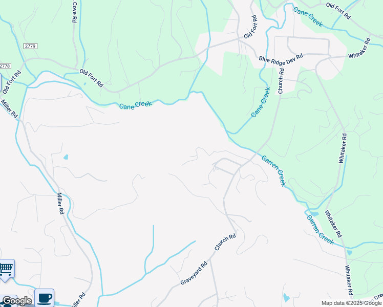 map of restaurants, bars, coffee shops, grocery stores, and more near 69 Heaven's Ridge in Fairview