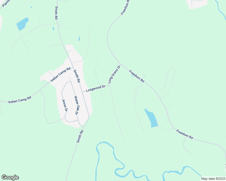 map of restaurants, bars, coffee shops, grocery stores, and more near 165 Long Grass Drive in Smithfield