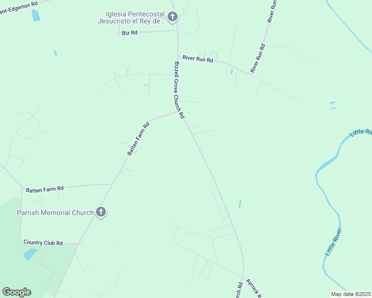 map of restaurants, bars, coffee shops, grocery stores, and more near Bizzell Grove Church Road in Selma