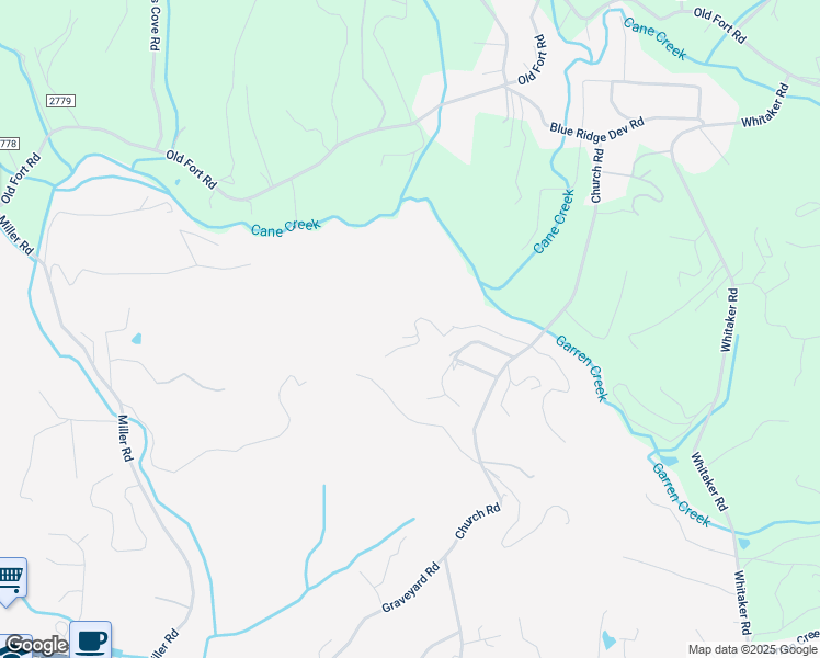 map of restaurants, bars, coffee shops, grocery stores, and more near 69 Heaven's Ridge in Fairview