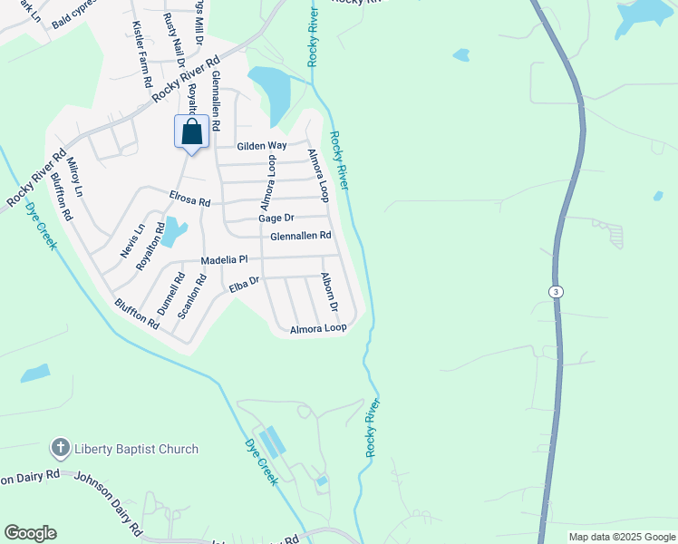 map of restaurants, bars, coffee shops, grocery stores, and more near 334 Almora Loop in Mooresville