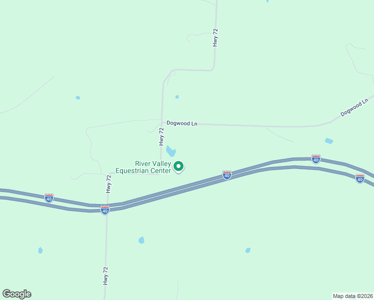 map of restaurants, bars, coffee shops, grocery stores, and more near 10860 Highway 72 in Ozark