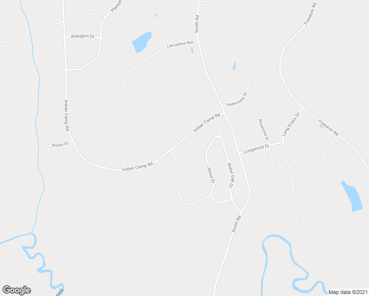 map of restaurants, bars, coffee shops, grocery stores, and more near 205 Indian Camp Road in Smithfield