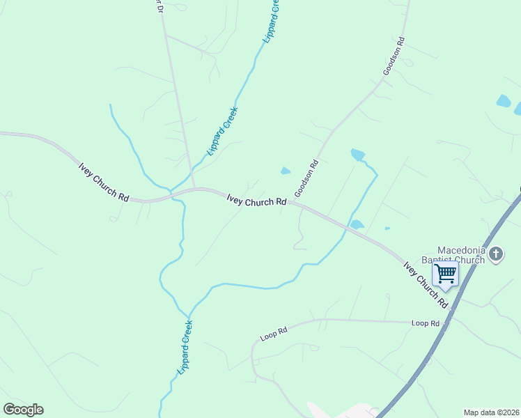 map of restaurants, bars, coffee shops, grocery stores, and more near 2294 Ivey Church Road in Maiden