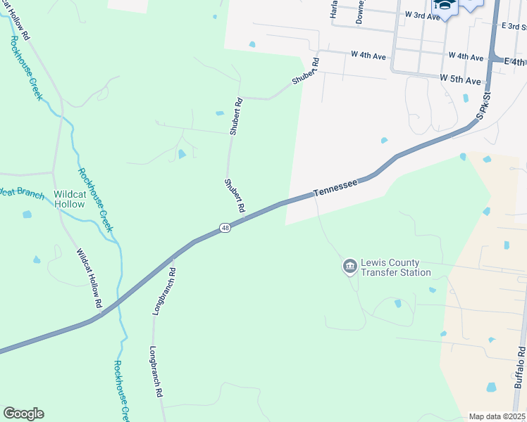 map of restaurants, bars, coffee shops, grocery stores, and more near 706 Tennessee in Hohenwald