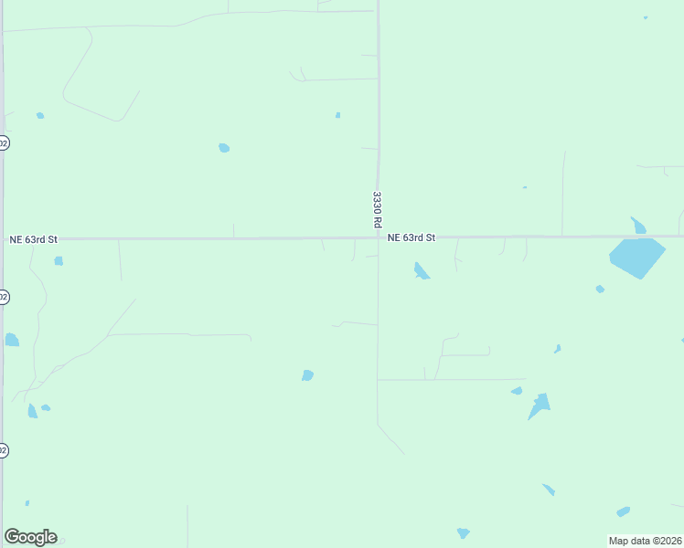 map of restaurants, bars, coffee shops, grocery stores, and more near 102083 3330 Road in Harrah