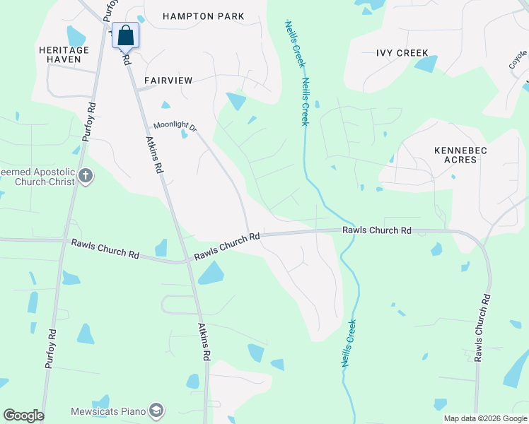 map of restaurants, bars, coffee shops, grocery stores, and more near 535 Moonlight Drive in Fuquay-Varina