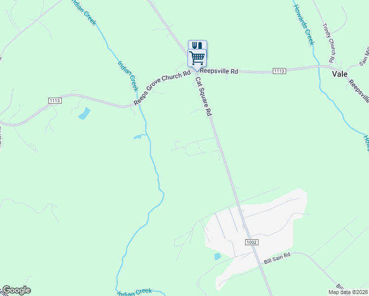 map of restaurants, bars, coffee shops, grocery stores, and more near 6793 Saintown Road in Vale