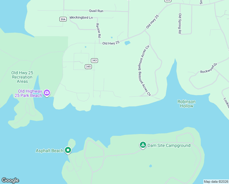 map of restaurants, bars, coffee shops, grocery stores, and more near 375 Belmont Acres Circle in Tumbling Shoals