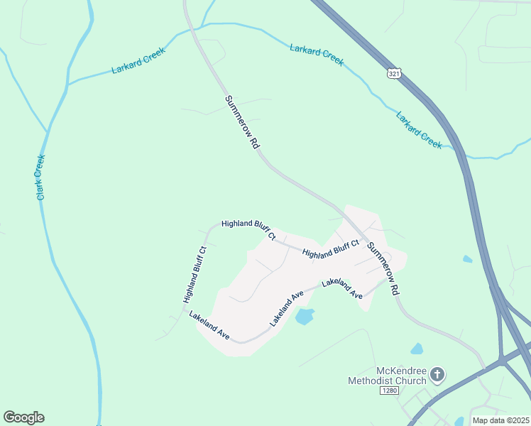 map of restaurants, bars, coffee shops, grocery stores, and more near 1232 Highland Bluff Court in Lincolnton