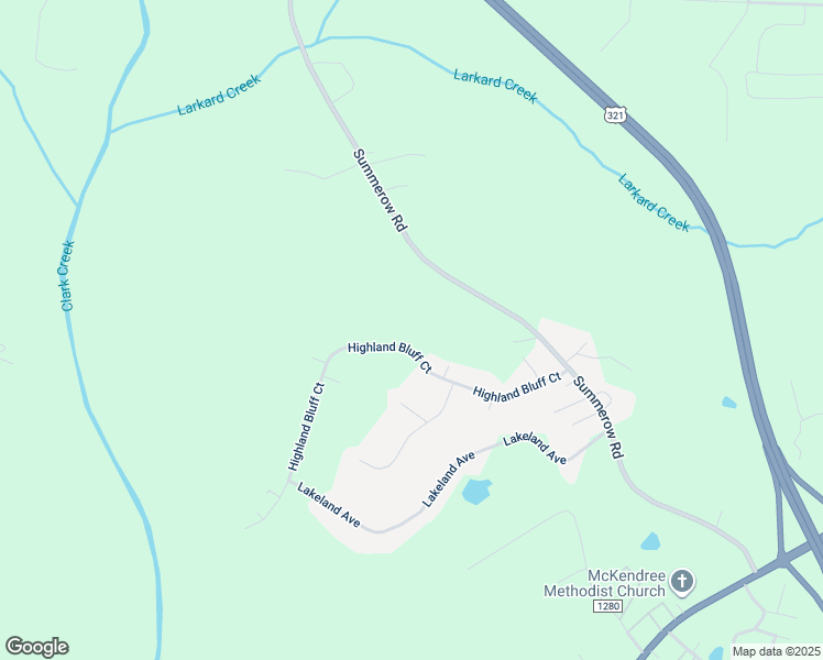 map of restaurants, bars, coffee shops, grocery stores, and more near 1232 Highland Bluff Court in Lincolnton