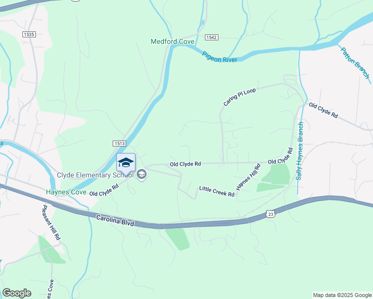 map of restaurants, bars, coffee shops, grocery stores, and more near 59 Dandelion Drive in Clyde