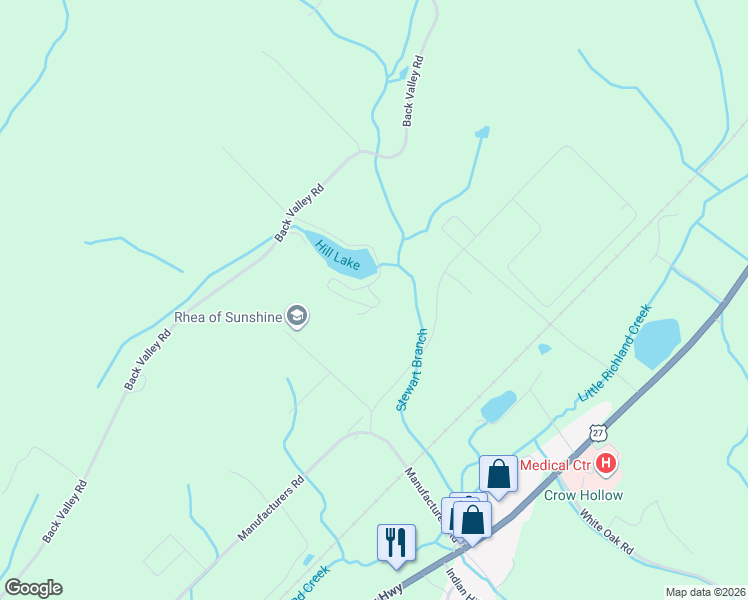 map of restaurants, bars, coffee shops, grocery stores, and more near 652 Hills Road in Dayton