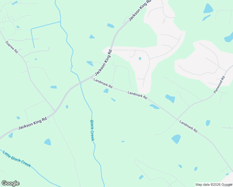 map of restaurants, bars, coffee shops, grocery stores, and more near 300 Landmark Road in Johnston County