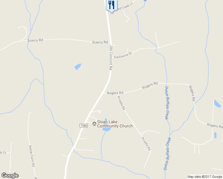 map of restaurants, bars, coffee shops, grocery stores, and more near 190 Rogers Road in China Grove