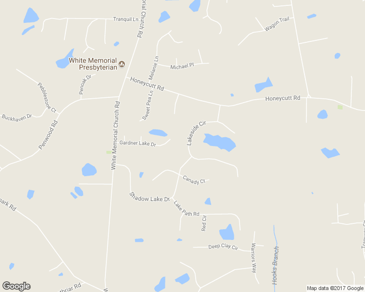 map of restaurants, bars, coffee shops, grocery stores, and more near 123 Lakeside Circle in Johnston County