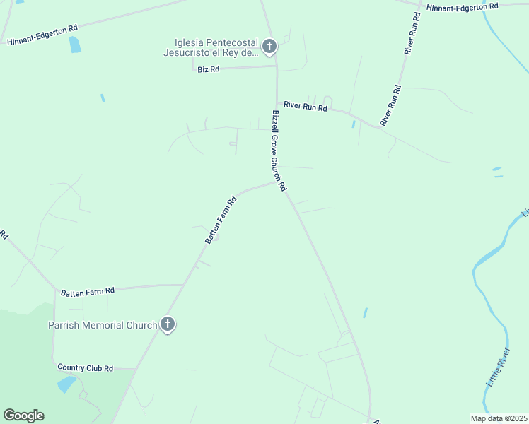 map of restaurants, bars, coffee shops, grocery stores, and more near Bizzell Grove Church Road in Selma