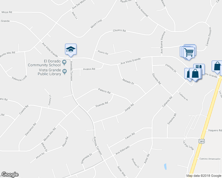 map of restaurants, bars, coffee shops, grocery stores, and more near 13 Palacio Road in Santa Fe
