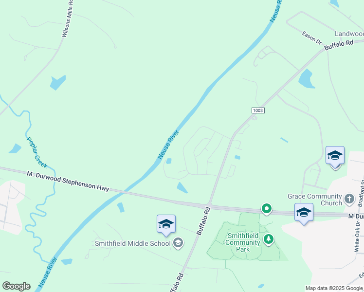 map of restaurants, bars, coffee shops, grocery stores, and more near 397 Sturgeon Street in Clayton