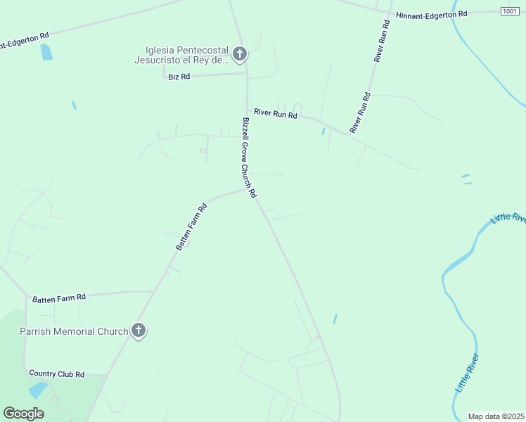 map of restaurants, bars, coffee shops, grocery stores, and more near Bizzell Grove Church Road in Selma