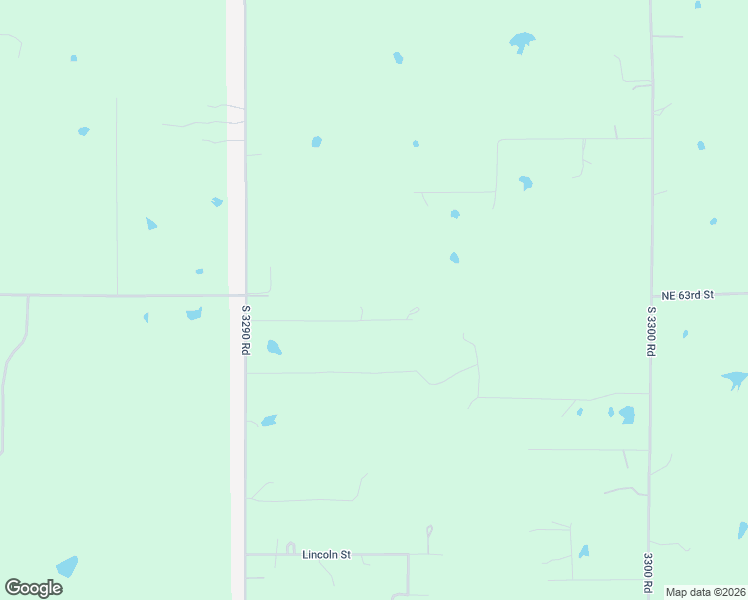 map of restaurants, bars, coffee shops, grocery stores, and more near 329326 East 1021 Road in Harrah
